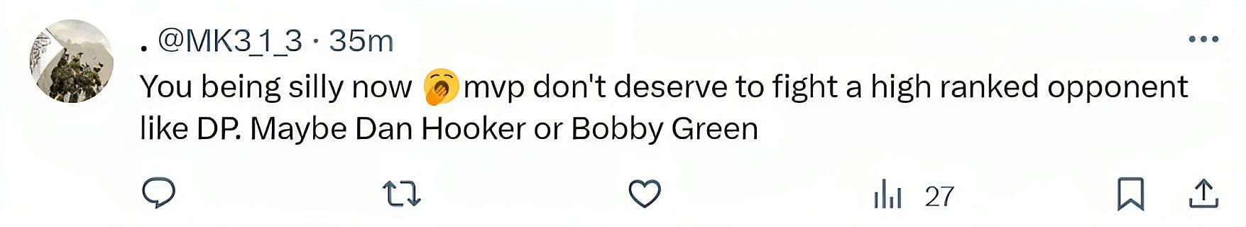 Comments on the tweet